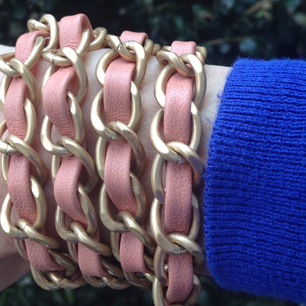 J. Crew Leather and Chain Belt/Necklace/Bracelet